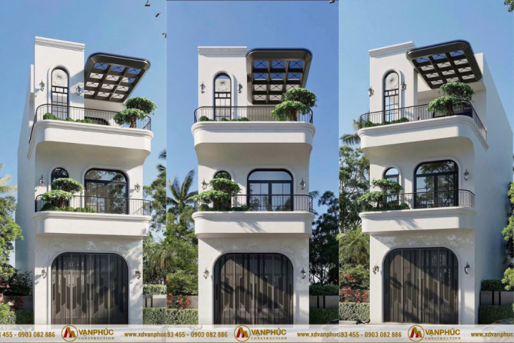 Thiết Kế TÂN CỔ ĐIỂN Thanh Lịch,Sang Trọng Cho NHÀ PHỐ 3 TẦNG 