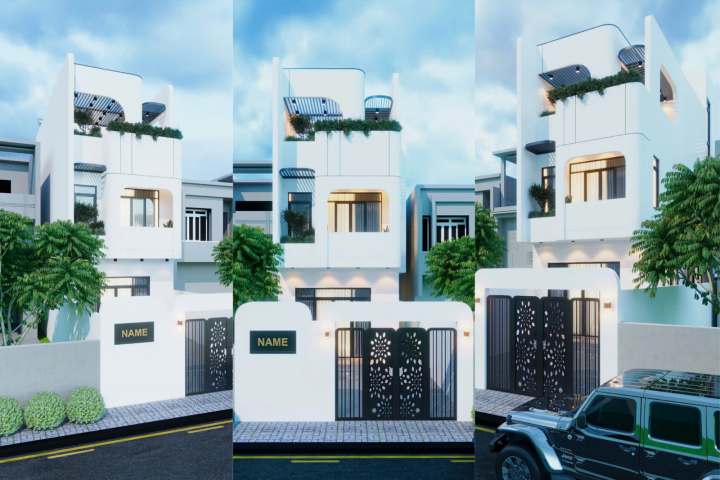 Mẫu Nhà Phố Hiện Đại 3 Tầng Tại Quận 12 - Thiết Kế Sang Trọng Và Tinh Tế